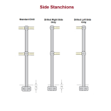 Webforge Locker, Monowills Welded Side stanchions, Standard Drill, Drilled Left or right side Only,