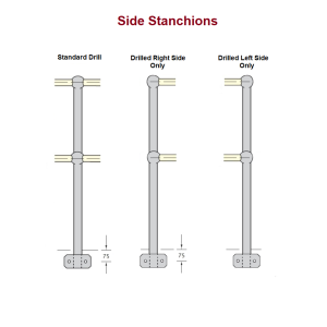 Webforge Locker, Monowills Welded Side stanchions, Standard Drill, Drilled Left or right side Only,