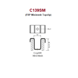 C139SM Stainless steel 316 top clip
