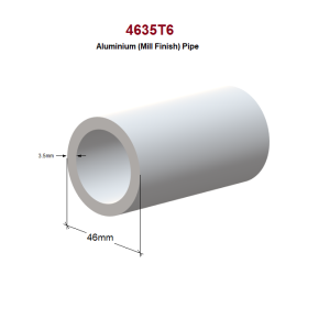 Aluminium pipe for handrail systems using Webforge Monowills aluminium stanchions